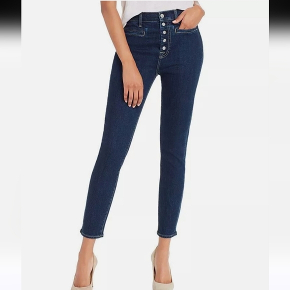 7 For all Mankind HighWaisted Ankle Skinny Jeans B(air) Authentic Fate Rinsed.26 - Picture 1 of 12